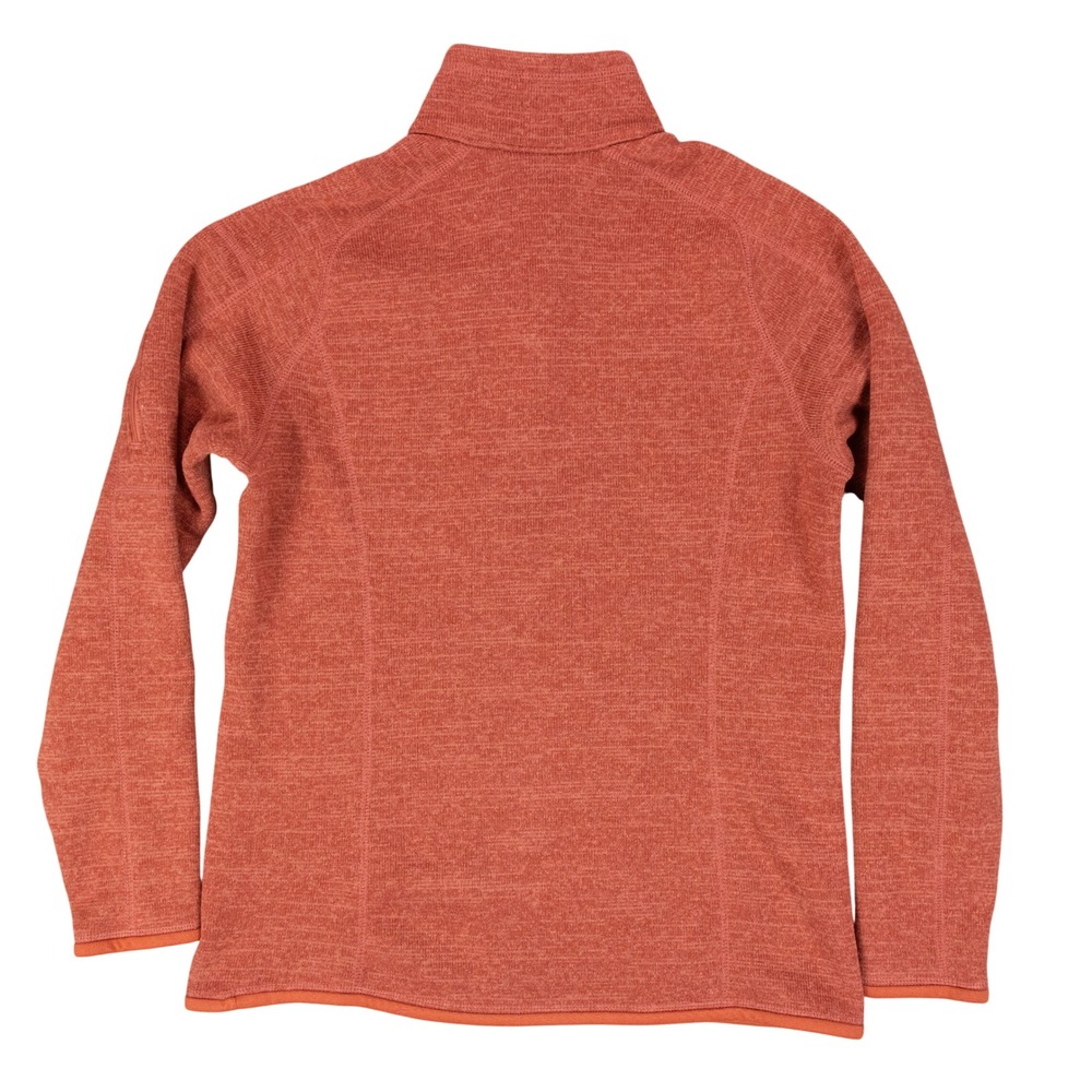 Patagonia Better Sweater 1/4 Zip Pullover Womens L Burnt Orange Polyester Fleece - Picture 2 of 11